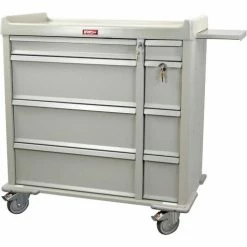 Harloff Standard Line Punch-card Medication Cart 600 Card Capacity, Beige - SL600PC