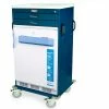 Harloff Mobile Vaccine Storage Cart with 3.2 Cu. Ft. Freezer, 2 Drawers