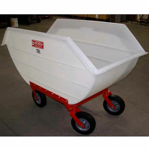 T.R. Metal Crafters Poly-Tuf® 20 Bushel 4 Wheel Polyethylene Nursery Cart P20-4WI