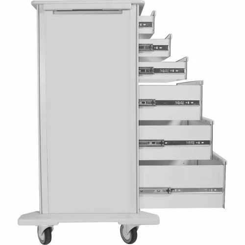 TrippNT Element 02 Medical Procedure Cart, 32"W x 24"D x 43"H, White - Image 2
