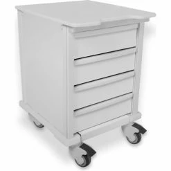 TrippNT™ Element 07 Compact Medical Cart, 4 Drawers, 17"W x 20"D x 27"H, White