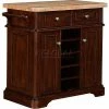 Twin-Star (Tresanti) Tresanti® Fontaine Kitchen Island Cabinet, 36"W x 21"D x 35-3/4"H, Roasted Cherry