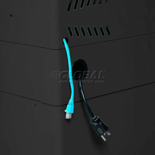 Datum TekStak Laptop Storage Locker with Laminate Top, 8 Bays, Key Lock, Black - Image 2