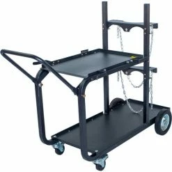 Metal Man® UWC4 - Heavy Duty Single/Dual Bottle Welding Cart