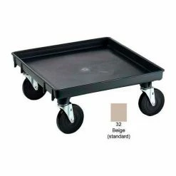 Vollrath® Traex Recycled Rack Dolly Base W/ 2 Locking Casters 1697-06-LC2 Black 450 Lb Capacity