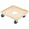 Vollrath® Plastic Rack Dolly W/ 2 Swivel & 2 Fixed Casters, 52292, 20" X 20", 200 Lb. Capacity