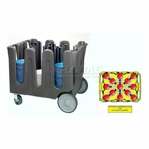 Vollrath® Traex Adjustable Dish Caddy, ADC-14, For Dish Sizes 1/2 "- 5-1/2", 14 Divider