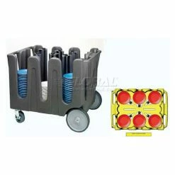 Vollrath® Traex Adjustable Dish Caddy, ADC-6, For Dish Sizes: 4" - 8", 6 Divider