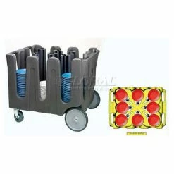 Vollrath® Traex Adjustable Dish Caddy, ADC-8, For Dish Sizes: 7 1/8 "- 8 1/2", 8 Divider
