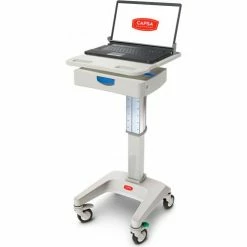 Capsa Healthcare LX5 Non-Powered Laptop Cart, One 3" Drawer, 35 lbs. Weight Capacity