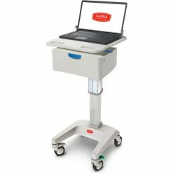 Capsa Healthcare LX5 Non-Powered Laptop Cart, One 6" Drawer, 45 lbs. Weight Capacity