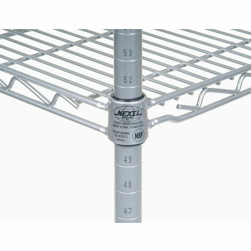 Nexel® Chrome Wire Linen Cart with Nylon Cover, 4 Shelves, 36"L x 24"W x 80"H - Image 3